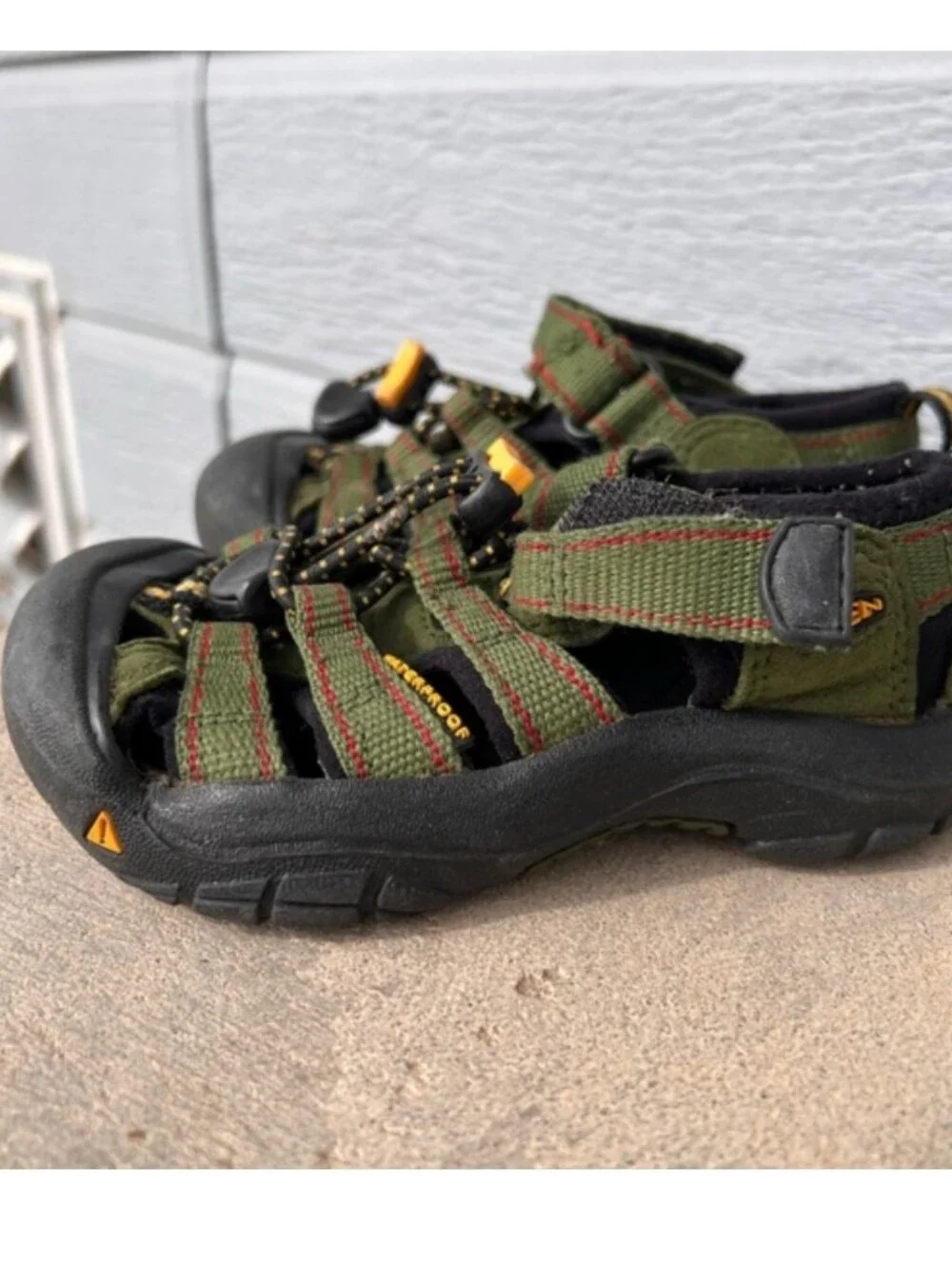 Keen Toddler Olive Green and Yellow Adventure Sandals